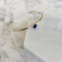 Load image into Gallery viewer, Lapis + Silver Cuff