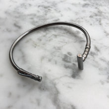 Load image into Gallery viewer, Oxidized Sterling Silver Polo Mallet Bracelet