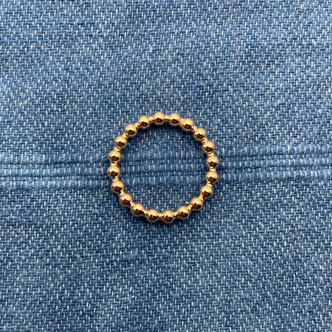 Thick Bead Ring - 14K Gold Filled