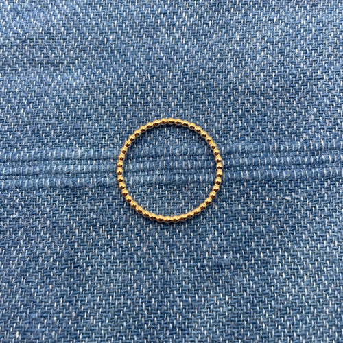 Thin Bead Ring - 14K Gold Filled