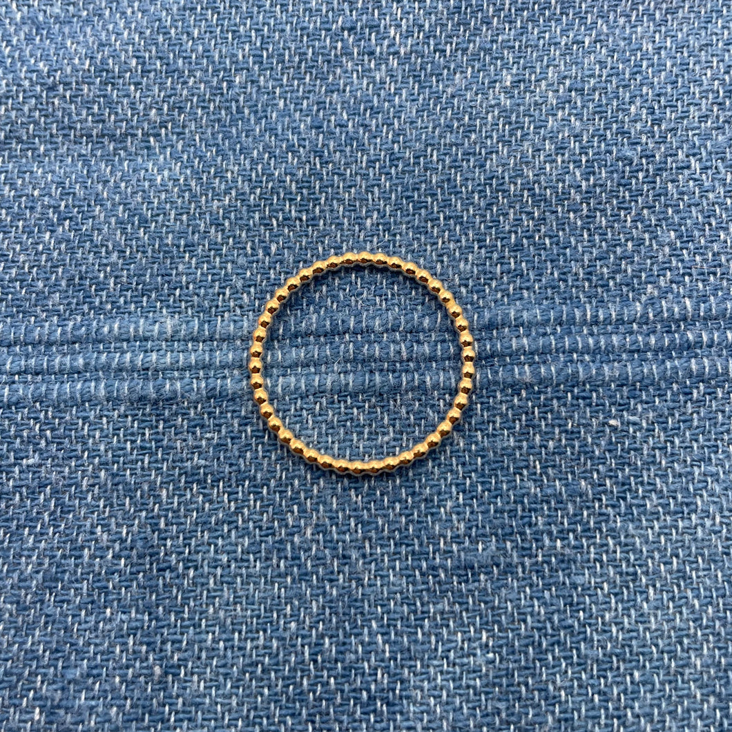 Thin Bead Ring - 14K Gold Filled