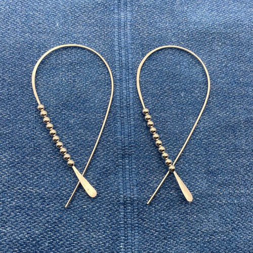 River Moon Earrings - Sterling Silver