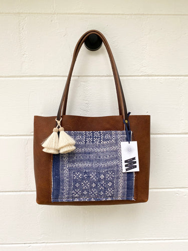 Small Indigo + Tumbleweed Barn Tote