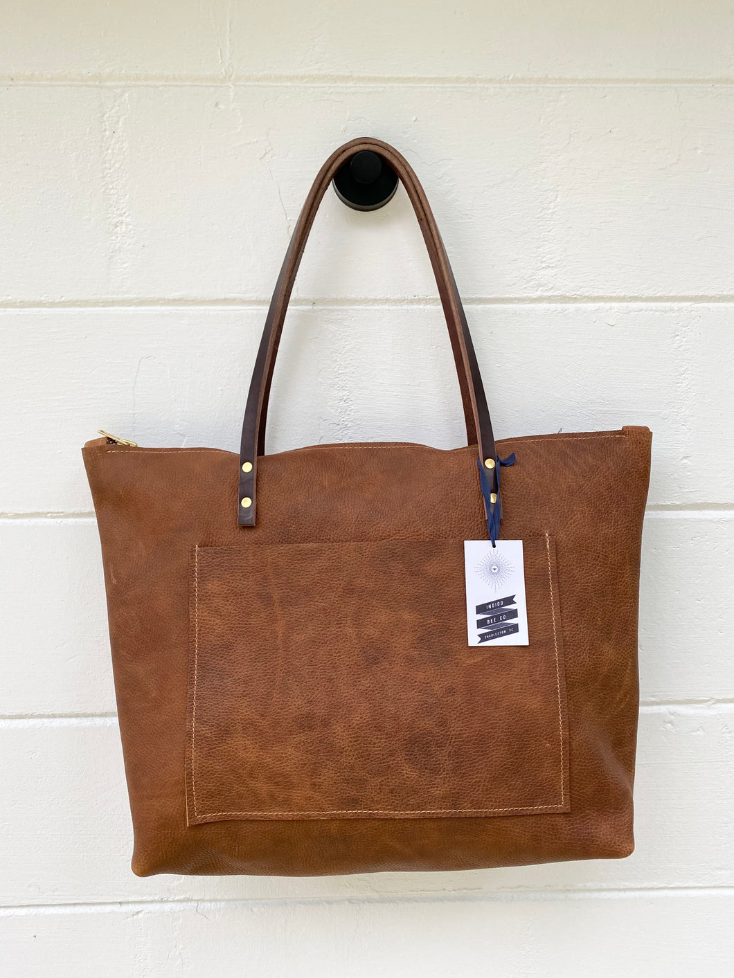 Large Tumbleweed Barn Tote with Outside Pocket and Zipper