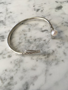 Pearl And Sterling Silver Polo Mallet Bracelet
