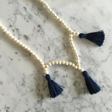 Load image into Gallery viewer, Wood + Tassel Necklace