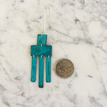 Load image into Gallery viewer, Oxidized Wind Chime Earrings