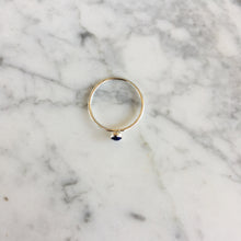 Load image into Gallery viewer, Tiny Lapis + Silver Ring