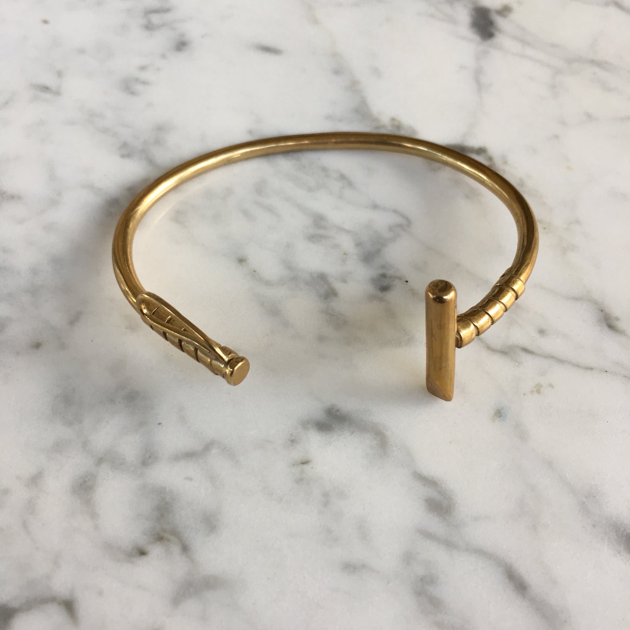 Gold Cuff Bangle Bracelet for Men – namana.london