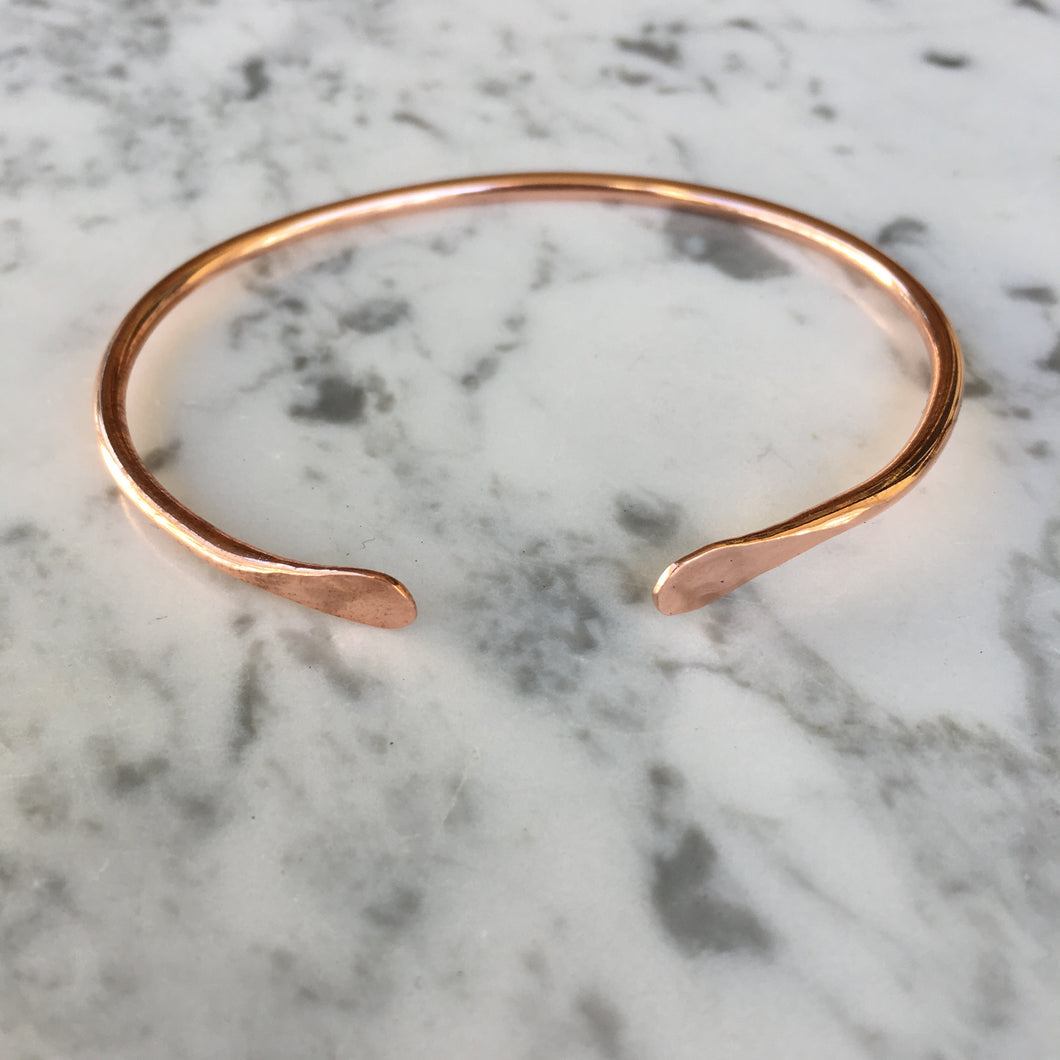 Raw 24 Gauge Copper Bracelet Blanks 6x1 (5 Pack)