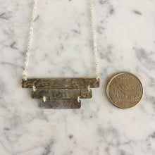 Load image into Gallery viewer, Silver Three Bar Necklace