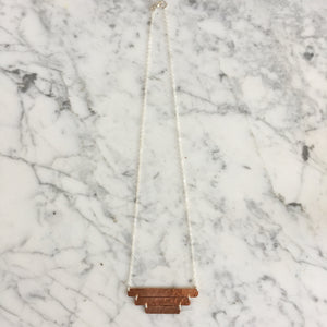 Copper Three Bar Necklace