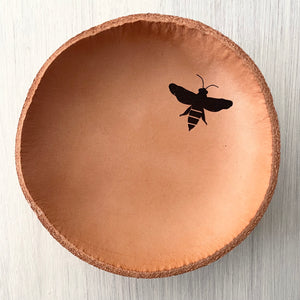 Bee - Leather Bowl
