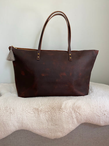 Cowboy Brown - Small Leather Weekender