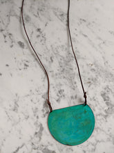 Load image into Gallery viewer, Oxidized Shield Necklace