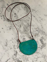 Load image into Gallery viewer, Oxidized Shield Necklace